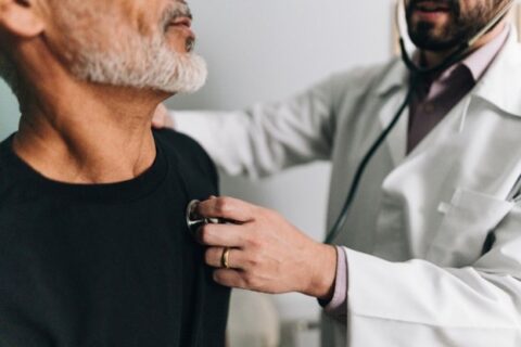 A Texas man during a heart check up with his medical provider