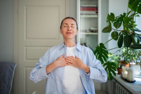 Stress management technique to support healthy heart function